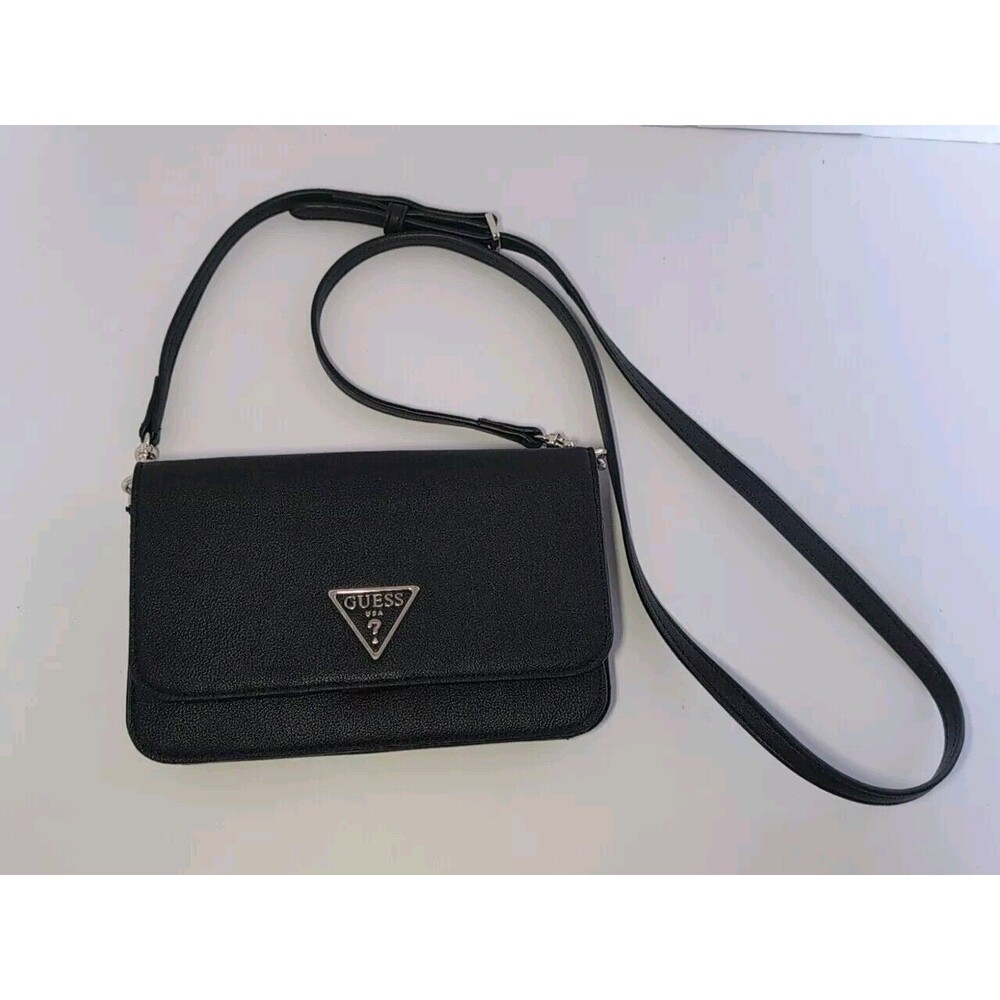 GUESS Noelle Small Flap Organizer Crossbody black